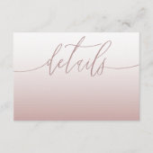 エレガントバラ金ゴールドと書結婚道の詳細 エンクロージャーカード (正面)