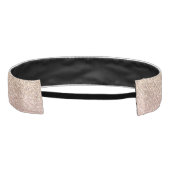 エレガントバラ金ゴールドと金ゴールドグリッターキラキラ写真 アスレチックヘッドバンド (裏面)