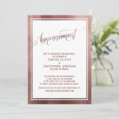 エレガントバラ金ゴールドの結婚延期 招待状 (スタンド正面)