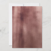 エレガントバラ金ゴールドの結婚延期 招待状 (裏面)