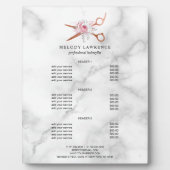 エレガントバラ金ゴールドはさみ フォトプラーク (正面)