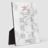 エレガントバラ金ゴールドはさみ フォトプラーク (側面)