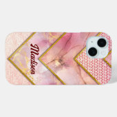 エレガントバラ金ゴールドガーリー幾何学 Case-Mate iPhoneケース (裏面 (横))