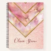 エレガントバラ金ゴールドガーリー幾何教本 ノートブック (正面)