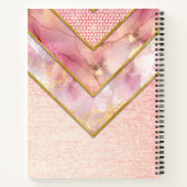 エレガントバラ金ゴールドガーリー幾何教本 ノートブック (裏面)