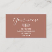 エレガントバラ金ゴールドクラスシンプル 名刺 (裏面)