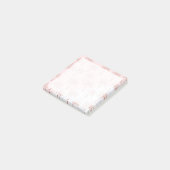 エレガントバラ金ゴールドグリッターと白い大理石パターン ポストイット (アングル)