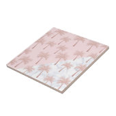 エレガントバラ金ゴールドグリッターと白大理石パターン タイル (側面)