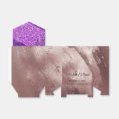 エレガントバラ金ゴールドグリッターグラデーションモノグラム名 フェイバーボックス (折り畳みなし)