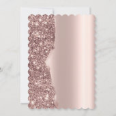 エレガントバラ金ゴールドグリッタースクリプト日付の保存 セーブザデート (裏面)