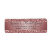 エレガントバラ金ゴールドグリッタースパークルラベル ラベル (正面)