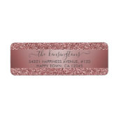 エレガントバラ金ゴールドグリッタースパークルラベル ラベル (正面)