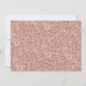 エレガントバラ金ゴールドグリッタータイポグラフィ70誕生日 招待状 (裏面)