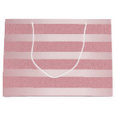 エレガントバラ金ゴールドグリッターテンプレートトレンディーモダン ラージペーパーバッグ (正面)