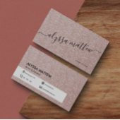 エレガントバラ金ゴールドグリッタートレンディーパーソナライズされた 名刺