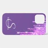 エレガントバラ金ゴールドグリッタードライブ Case-Mate iPhoneケース (裏面 (横))