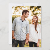 エレガントバラ金ゴールドグリッターフォト結婚式招待状 招待状 (裏面)