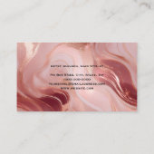 エレガントバラ金ゴールドグリッターフラットロイヤリティカード ロイヤリティカード (裏面)