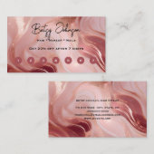 エレガントバラ金ゴールドグリッターフラットロイヤリティカード ロイヤリティカード (正面/裏面)