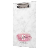 エレガントバラ金ゴールドグリッターマーブルメーキャップ クリップボード (左)