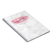 エレガントバラ金ゴールドグリッターマーブルメーキャップ ノートブック (右側)