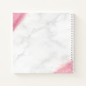 エレガントバラ金ゴールドグリッターマーブルメーキャップ ノートブック (裏面)