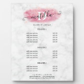 エレガントバラ金ゴールドグリッターマーブルメーキャップ フォトプラーク (正面)