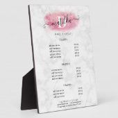 エレガントバラ金ゴールドグリッターマーブルメーキャップ フォトプラーク (側面)