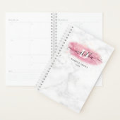 エレガントバラ金ゴールドグリッターマーブルメーキャップ プランナー手帳 (ディスプレー)