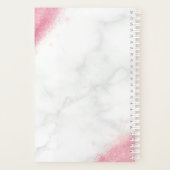 エレガントバラ金ゴールドグリッターマーブルメーキャップ プランナー手帳 (裏面)