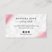 エレガントバラ金ゴールドグリッターマーブルメーキャップ ロイヤリティカード (裏面)