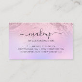 エレガントバラ金ゴールドグリッターマーブルメーキャップ ロイヤリティカード (裏面)