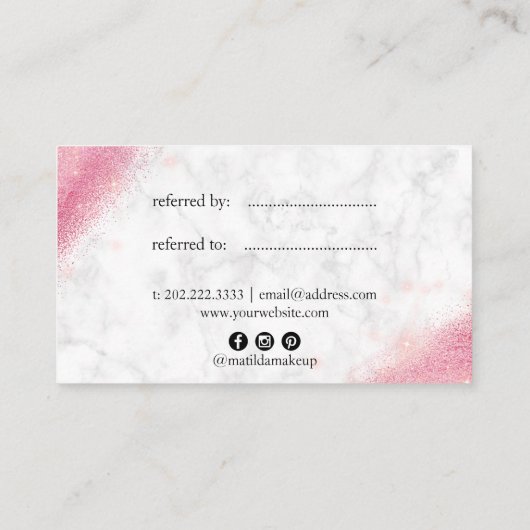 エレガントバラ金ゴールドグリッターマーブルメーキャップ 紹介カード (裏面)