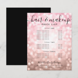 エレガントバラ金ゴールドグリッターライトサロン価格メニュー 出欠カード