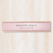 エレガントバラ金ゴールドグリッタールックモダンテンプレート サインプレート (正面)