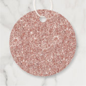 エレガントバラ金ゴールドグリッター確認又は洗礼 フェイバータグ (裏面)