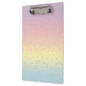 エレガントバラ金ゴールドグリッター紙吹雪ドット勾配 クリップボード (左)