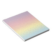 エレガントバラ金ゴールドグリッター紙吹雪ドット勾配 ノートパッド (アングル)