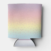 エレガントバラ金ゴールドグリッター紙吹雪ドット勾配 缶クーラー (正面)