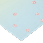 エレガントバラ金ゴールドグリッター紙吹雪点勾配 テーブルクロス (アングル)