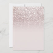 エレガントバラ金ゴールドグリッター結婚式招待状 招待状 (裏面)