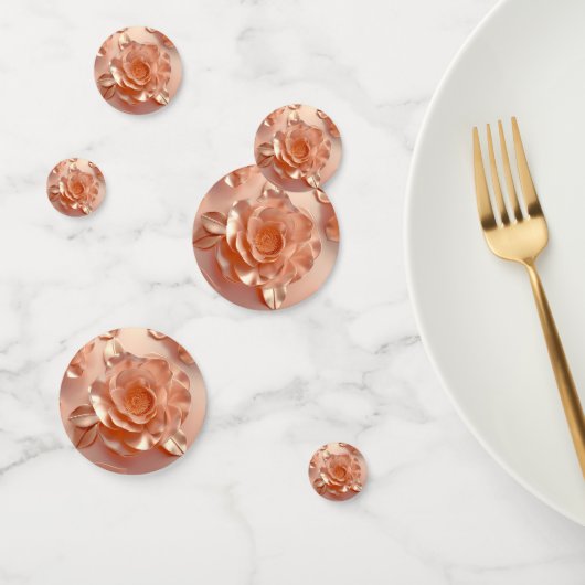 エレガントバラ金ゴールドグリッター表紙吹雪 コンフェッティ (グループ)