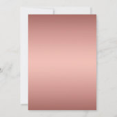 エレガントバラ金ゴールドグリッター50th誕生日インビタ 招待状 (裏面)