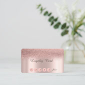 エレガントバラ金ゴールドグリッター《写真》ぼけ味ロイヤリティカード ロイヤリティカード (スタンド正面)