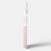 エレガントバラ金ゴールドグリッター&白大理石 Case-Mate iPhoneケース (裏面 / 右)