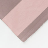 エレガントバラ金ゴールドグリッター&赤面ピンクストライプ フリースブランケット (角)