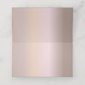 エレガントバラ金ゴールドグリッター、赤面及びブラック文字 プレイスカード (内部開封)