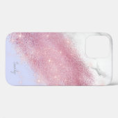 エレガントバラ金ゴールドグリッター Case-Mate iPhoneケース (裏面 (横))