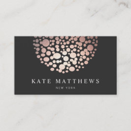 エレガントバラ金ゴールドサークル美しいサロン 名刺