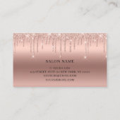 エレガントバラ金ゴールドシザーズヘアスタイリストsqu 名刺 (裏面)